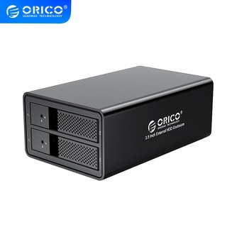 ORICO 95 Series 2 bay 3.5'' USB3.0 to SATA With RAID HDD Docking Station Aluminum HDD Enclosure 36W Power Adapter HDD Case