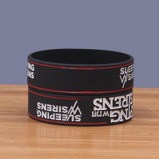 2pcs [Band Series] for sleeping with sirens band silicone bracelet