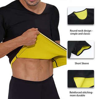 Men Thermal Body Shaper Slimming Shirt Shapers Compression Slim Shirt Neoprene Waist Trainer Body Shaper Vest T-Shirt (7)