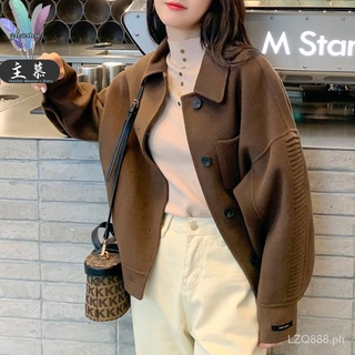 Women's Long Sleeve Fashion Loose Wool Blend Coat Warm Overcoat Jacket jhfm