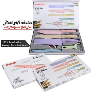 Ready Stock/﹊BEST 6 in 1 Stainless Steel PastelKitchenware Set Colors