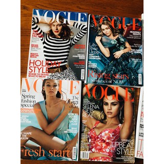 British Vogue Magazines (Gigi Hadid, Selena Gomez, Kate Moss, etc) (1)