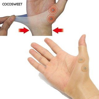 Cocosweet Tenosynovitis Sprain Magnetic Therapy Wrist Hand Support Silicone Sleeve Glove