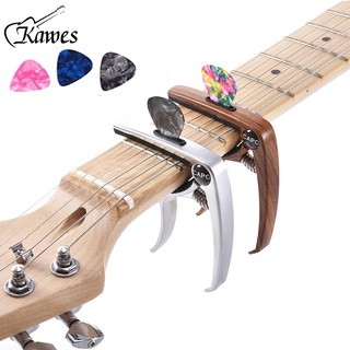KAWES Metal Adjustment Capo Capo for Acoustic Electric Guitar guitar capo with pick slot