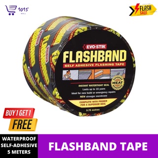 BUY 1 TAKE 1 Flashband Waterproof Seal Tape Self Adhesive Tape Sealant for Roofs and Gutters (5M) (1)