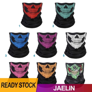 JAE Bicycle Cycling Ski Skull Half Face Mask Ghost Scarf Multi Use Neck Warmer