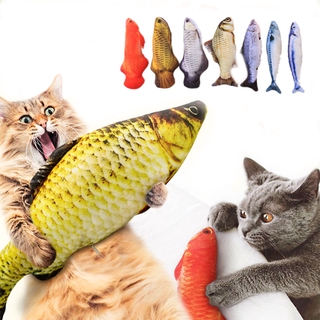 Pet Kitten Chewing Toys /Funny Catnip Toys for Cats Plush Stuffed Fish Shape Cat Toy (1)