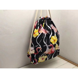 Canvas Drawstring Bag String Bag Fashion Design Back Pack