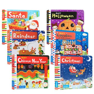 6Pcs Busy Book: Busy Garage /Busy Baking/Busy Christmas Board Book Early Childhood Education Books O