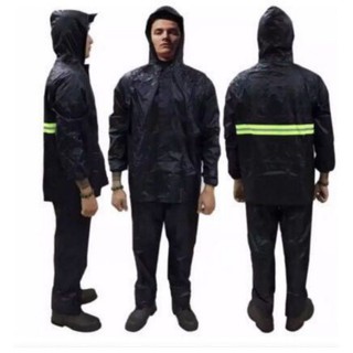 Luisone Raincoat Unisex Jacket Pants Set Adult Raincoat Thinck Police Rain Gear Motorcycle Rainsuit