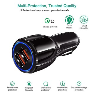 5V 3.1A Car Charger,QC 3.0 Fast Charger Dual USB Fast Charging For Universal Phone iPhone/Andriod (3)