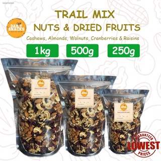 cheapest❏❁TRAIL MIX Nuts and Dried Fruits 250g, 500g, 1kg