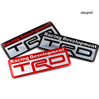 [Ready Stock]3D Metal TRD Car Trunk Sticker Emblem Badge Decor for Toyota Camry Corolla