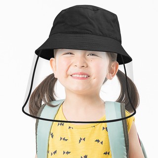 Bang Kids Anti Spitting Protective Cap (Can Remove) Children's Protective Hat With Soft Plastic Face Cover Face Shield