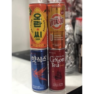₪✉Korean drinks in can (Orange / Vita500/ Ceylon tea / Hot Six energy drink)