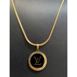 Chain Zone Premium LV Gold Plated Necklace - (Chain with pendant) Non-tarnish, hypoallergenic