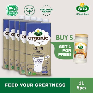 Arla Organic Low Fat Milk 1L 5-Pack