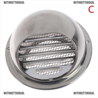 ┇☋Stainless Steel Wall Air Vent Ducting Ventilation Exhaust Grille Cover Outlet