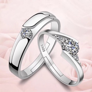 【Mj &Aj】＃28.whita gold couple wedding engagement ring