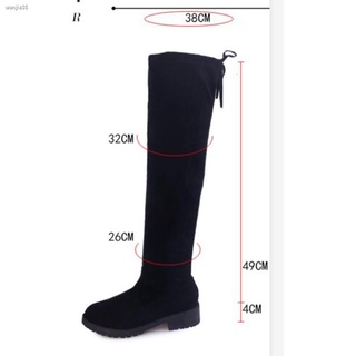 Preferred✴☏☽Bestseller Korea Fashion Over the knee Boots WOmen Suede Black Show thin High Boots