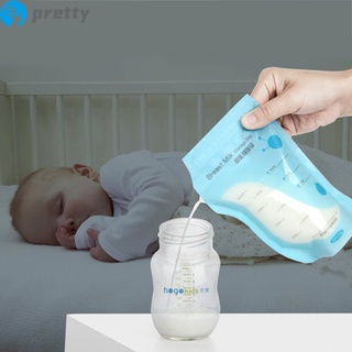 Jazeel 30Pcs 200ml Baby Breast Milk Storage Bags Milk Freezer Bags for Feeding