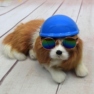 Dog Cat Helmet Hat Safety Pet Supplies Motorcycle Bike Helmet Cap (7)