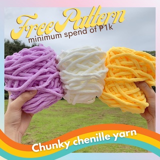 [DETALI.PH] Chunky Chenille Yarn Crochet Knitting Super Bulky 100g