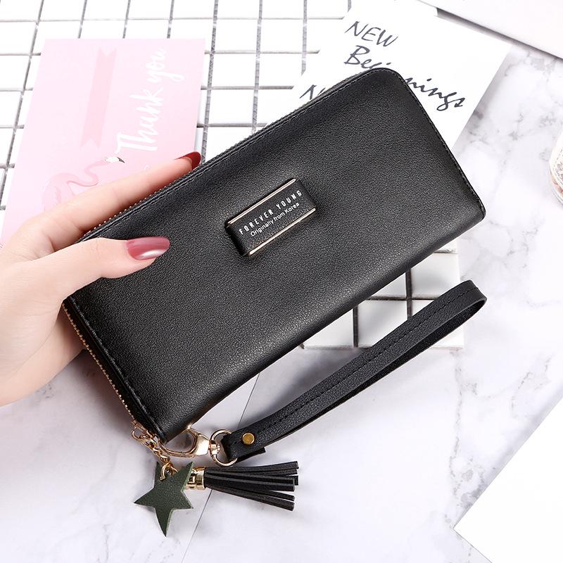 New zipper simple fashion Korean version of the multi-function wild long wallet (4)