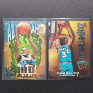NBA Cards Shareef Abdur-Rahim Rookie Card Skybox Z Force Zupermen 1997-98 Decent Card Condition