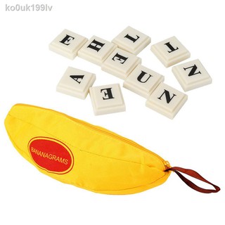 ✶◇【Ready Stock】Bananagrams Crossword Game Alphabet Educational Game Scrabble Game Family Fun Game Ba