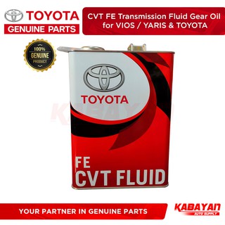 TOYOTA Genuine CVT FE Transmission Fluid Gear Oil for VIOS/YARIS & TOYOTA 08886-02505 4Liters