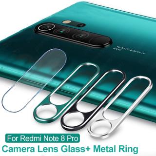 Xiaomi Mi Redmi Note 8 Pro Camera Lens Tempered Glass Protector & Protective Ring
