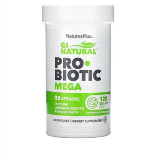 Nature's Plus GI Natural Probiotic Mega, 120 Billion CFU, 30 Capsules
