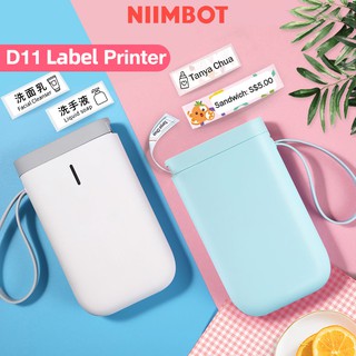 【FREE LABEL】Niimbot D11 Portable Label Printer calbe label maker tape nimbot d11 d110 thermal printer sticker label