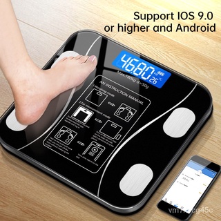 Weighing Scale for Human Weighing Scale Body Fat Analyzer Body LED Smart Digital Bluetooth , Bluet