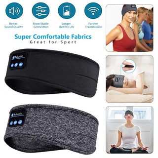 Wireless Sleeping Headphones Soft Elastic Comfortable Bluetooth Music Headset Sports Headband Thin