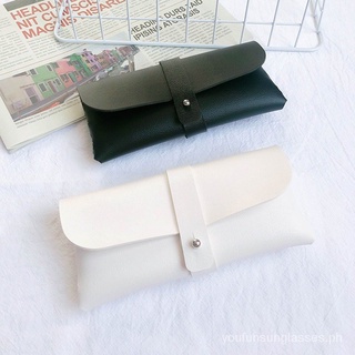 leather bag☁Hand-Held Leather Glasses Case Soft Bag Handmade Sunglasses PVCLeather Ha