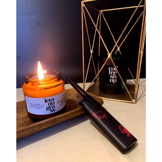 Black Long Nose Lighter Refillable Perfect for Candles with Burn Control Slide