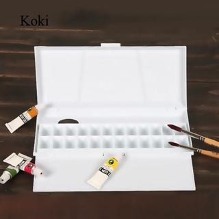 24 Grids Folding Watercolor Pans Palette Tray for Painters Beginner K769