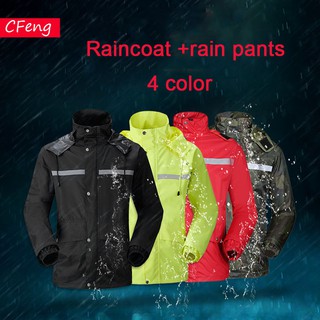 【Spot discount】Hight quality RainCoat Motorcycle Rain Coat Jacket Suit