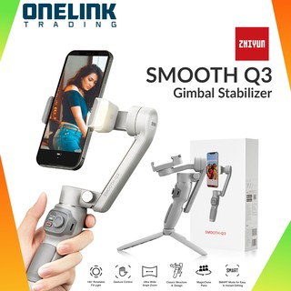 ZHIYUN Smooth Q3 Smartphone 3-Axis Gimbal Handheld Stabilizer Selfie Stick with 180° Auto Fill Light