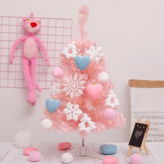 WANG - Pink Christmas Tree with Light String Encrypted Creative Christmas Home Xmas Decorations Festivals Parties Decor