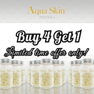 Buy 4 Get 1 Aqua Skin Gluta 60 Capsules (5 bottles)