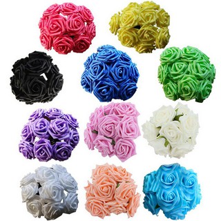 11 Colors/10 Artificial Rose Flower Bride Bouquet Home Decor (2)