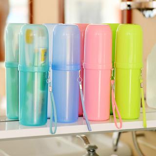 Portable Toothbrush Holder Plastic Tooth Case Cover Cup (2)