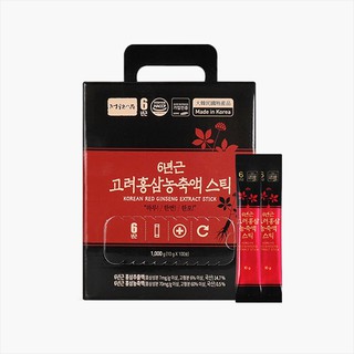 JUNGWONSAM Korean 6 Years Red Ginseng Extract Stick (10g X 100 Sticks)