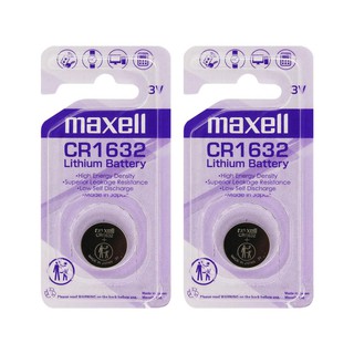 Watch battery♀Maxell CR1632 Watch & PC Batteries Single Pack (Set of 2)