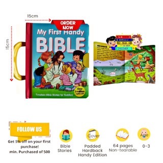 My First Handy Bible Red Bible Stories For Toddlers Padded Hardback Children's Book