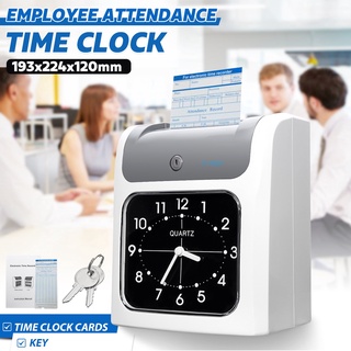 Ready Stock Electronic Employee Time Attendance Clock Recorder Bundy Timecards W/