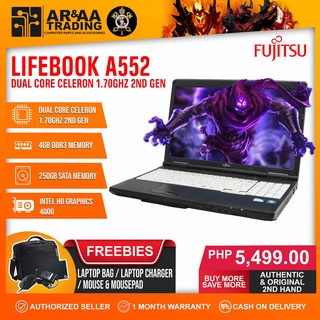 Laptop Fujitsu Lifebook A552 Intel Dual Core Celeron B820 1.70ghz 4gb 250gb DVD Built-in Camera (1)